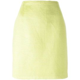 Gonna Gianfranco Ferré in cotone lime D'oro