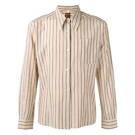 Romeo Gigli Camisa De Algodón A Rayas Beige Beige