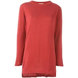 Romeo Gigli Roter Wollpullover Rot