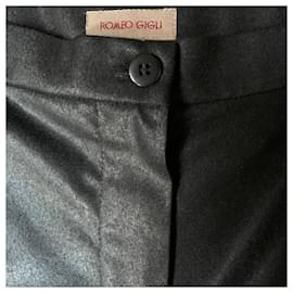 Romeo Gigli-Pantalon skinny en laine noir Romeo Gigli-Noir