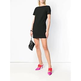 Gianni Versace-Gianni Versace Black Wool Mini Dress-Black