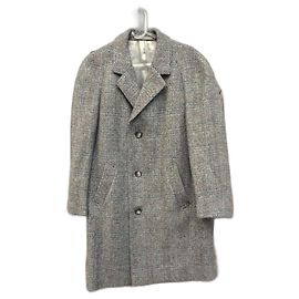 inconnue vintage tweed coat size 54 Grey