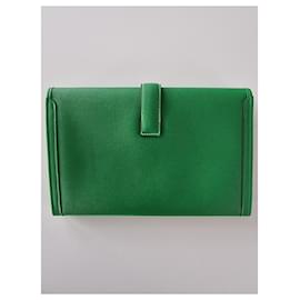 Hermès-Jige pouch 29-Green