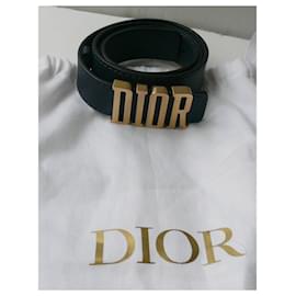 Christian Dior-Dior Logo Buckle D-FENCE Blue-Bleu foncé