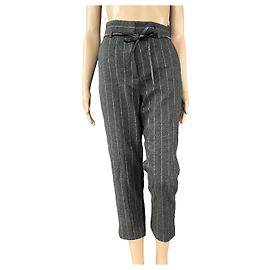 Calça Brunello Cucinelli de lã cinza Cinza