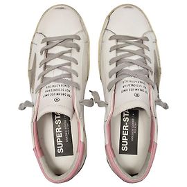 Golden Goose Deluxe Brand Tênis Super-Star - Golden Goose - Multi - Couro Branco