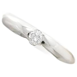 & Other Stories-Platinum Diamond Sapphire Ring-Silvery