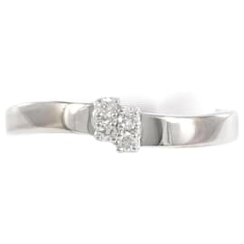 & Other Stories-18K Diamond Curved Ring-Silvery