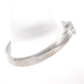 & Other Stories-18Anello curvo con diamante K in ottime condizioni-Argento