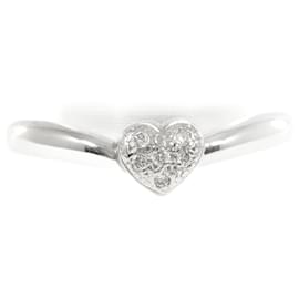 & Other Stories-18K Diamond Heart Ring-Silvery