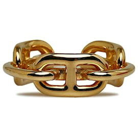 Hermès-Anillo de bufanda Hermes Gold Regate-Dorado