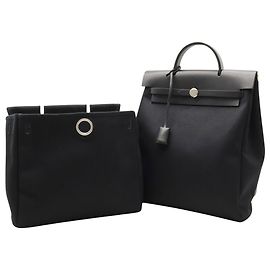 Hermès Hermes Herbag Schwarz