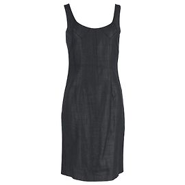 Robe fourreau ajustée sans manches Dolce & Gabbana en polyester noir Noir