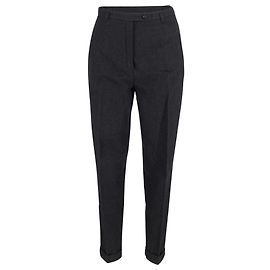 Pantalón Max Mara Sportmax Tapered de algodón gris Castaño