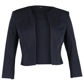 Boss by Hugo Boss Kurze Bolerojacke aus marineblauem Polyester Marineblau