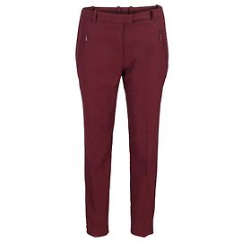 Pantaloni affusolati slim fit Hugo Boss in cotone bordeaux Rosso Bordò