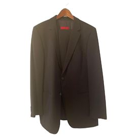 Hugo Boss Aamon Suit Navy Blue Wool Size 52 Navy blue