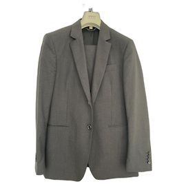 Burberry Dark Grey Wool Suit 50 R Dark grey