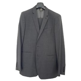 Burberry Milbury Anzug Grau Wolle 50 R Grau