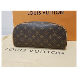 Louis Vuitton-LOUIS VUITTON Monogram Trousse Toilette King Pouch M47528-Brown