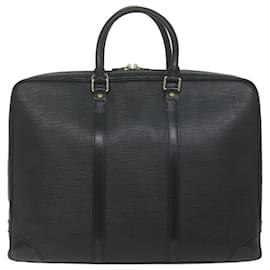 Louis Vuitton-LOUIS VUITTON Epi Porte Documents Voyage Business Bag Black M54472 Auth yk9667-Black