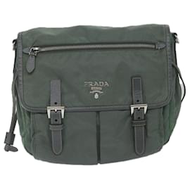 Prada-PRADA Shoulder Bag Nylon Khaki Auth 59732-Khaki