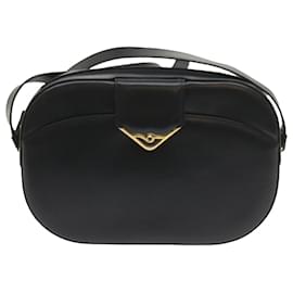 Cartier-CARTIER Shoulder Bag Leather Black Auth bs10376-Black