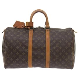 Louis Vuitton-Louis Vuitton-Monogramm Keepall 45 Boston Bag M.41428 LV Auth 60168-Monogramm