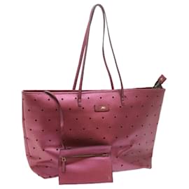 Fendi-FENDI Einkaufstasche PVC-Leder Rosa Auth bs10480-Pink