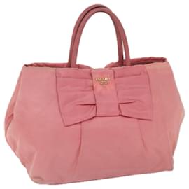 Prada-Bolsa de mão PRADA Nylon rosa Auth bs10274-Rosa