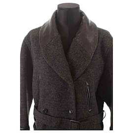 Kenzo-Wool coat-Dark grey