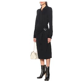 Bottega Veneta Hemdkleid mit Hardware-Detail Schwarz