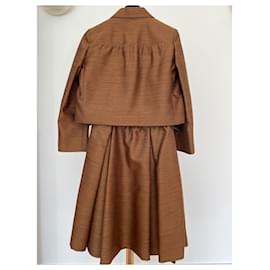 Bottega Veneta-Skirt suit-Brown