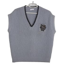 Brunello Cucinelli-Brunello Cucinelli cardigan sweater-Grey