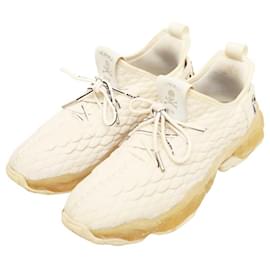 Philipp Plein-PHILIPP PLEIN White Runner Hyper Shock Sneakers Trainers size 42 Unisex Shoes-White