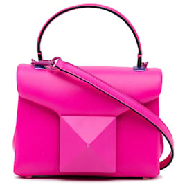 Valentino-Bolsa Valentino Pink Mini One Stud-Rosa