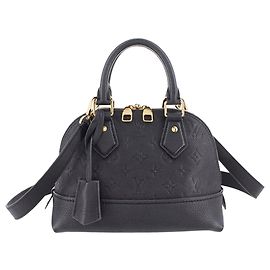 Louis Vuitton Black Monogram Empreinte Neo Alma BB Preto
