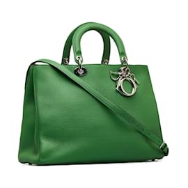 Dior-Dior Green Large Diorissimo Satchel-Green