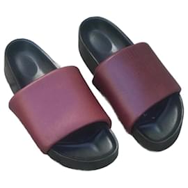 Céline-CELINE  Sandals T.eu 38 leather-Dark red