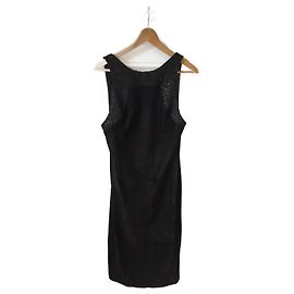 LOEWE Dresses T.FR 38 Suede Black