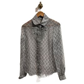 VALENTINO GARAVANI Top T.ESSO 44 silk Grigio