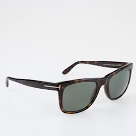 Tom Ford-Black/Brown Leo TF336 Square Sunglasses-Black