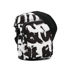 Alexander Mcqueen-White Alexander McQueen Mini Graffiti Messenger Bag-White