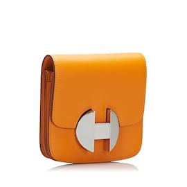 Hermès-Orange Hermes 2002 Wallet-Orange