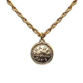 Chanel-Chanel de oro 31 Collar con colgante Rue Cambon-Dorado