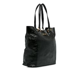 Prada-Black Prada Vernice Tote Bag-Black