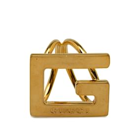 Gucci-Gold Gucci G Scarf Ring-Golden