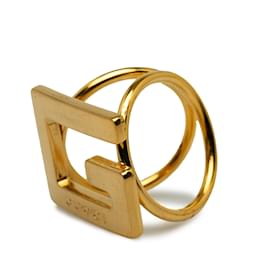 Gucci-Gold Gucci G Scarf Ring-Golden