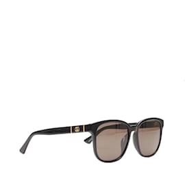 Gucci-Óculos coloridos quadrados Gucci pretos-Preto