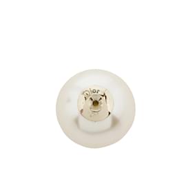 Dior-White Dior Faux Pearl Clip On Earrings-White